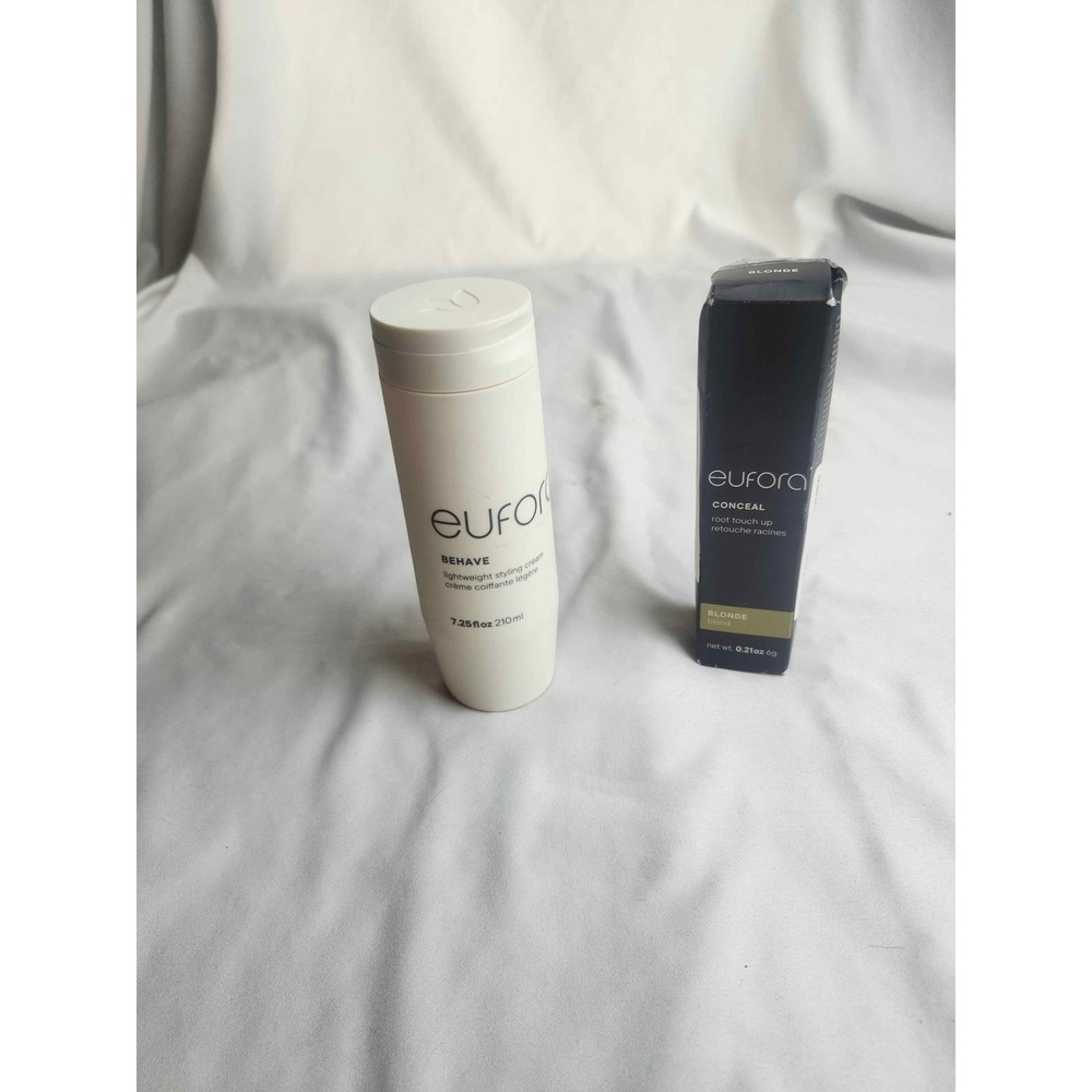 Eufora Behave Lightweight Styling Cream 7.25oz & Conceal Root Touch Up Blonde 6g